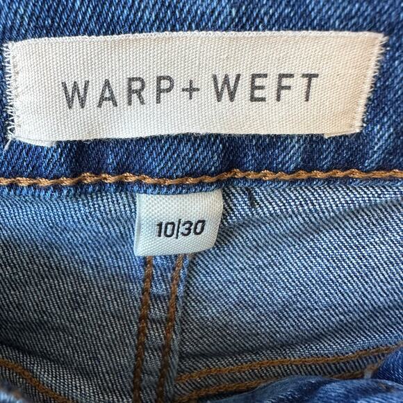 NWT Warp & Weft Bootcut High Rise Jeans 10/30 Midtone Premium Denim QVC Classic - Picture 5 of 9